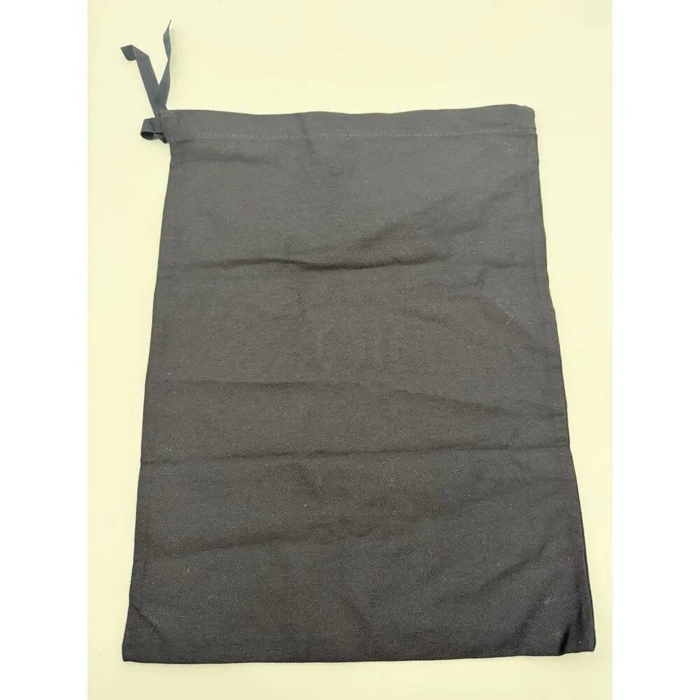 Authentic Christian Dior Homme Black Cotton Drawstring Dust Bag Pouch
